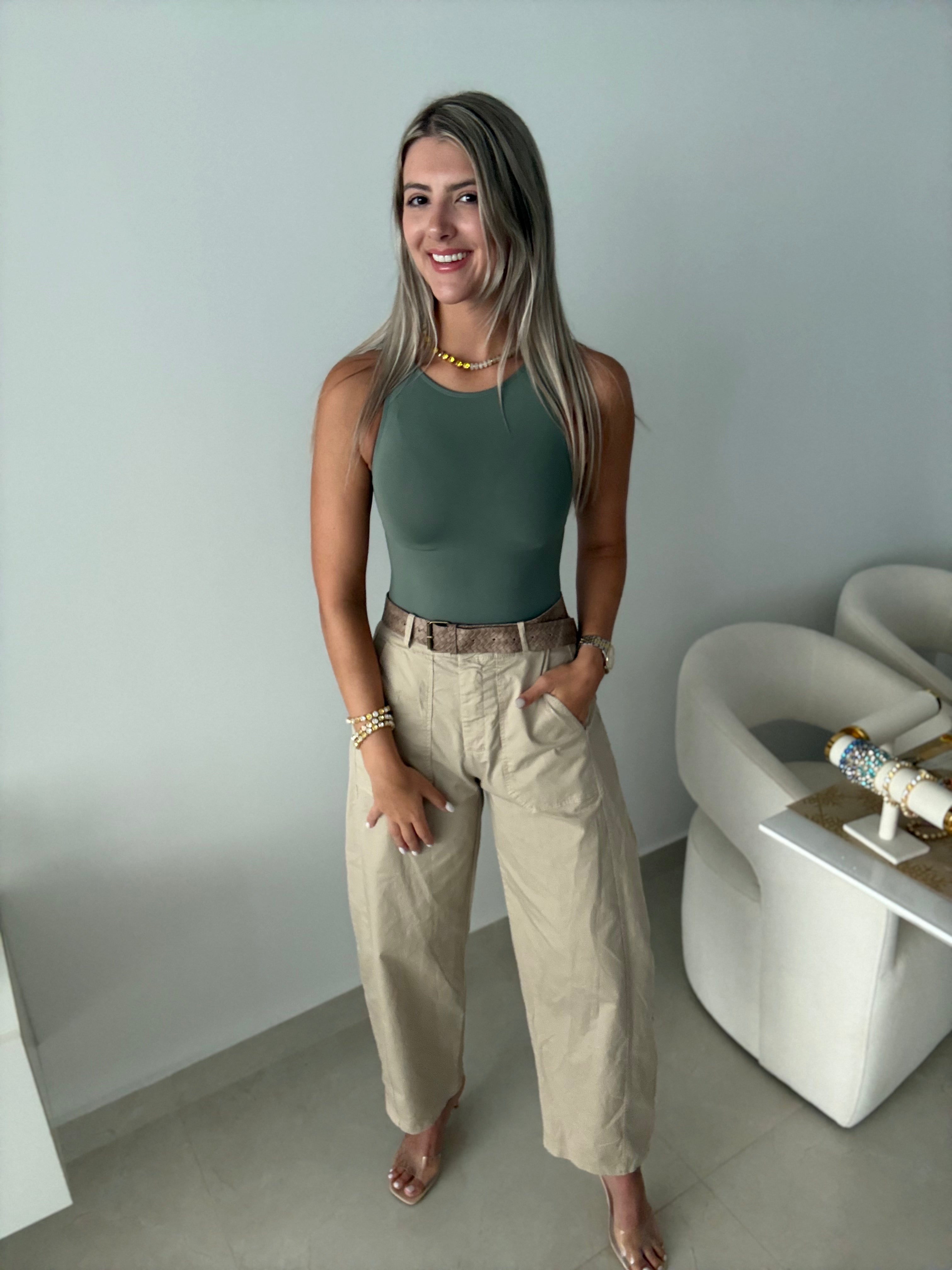 SLEEVELESS BODYSUIT