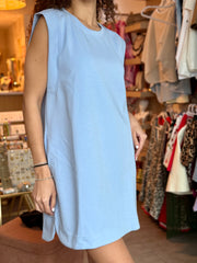 BABY BLUE T-SHIRT DRESS