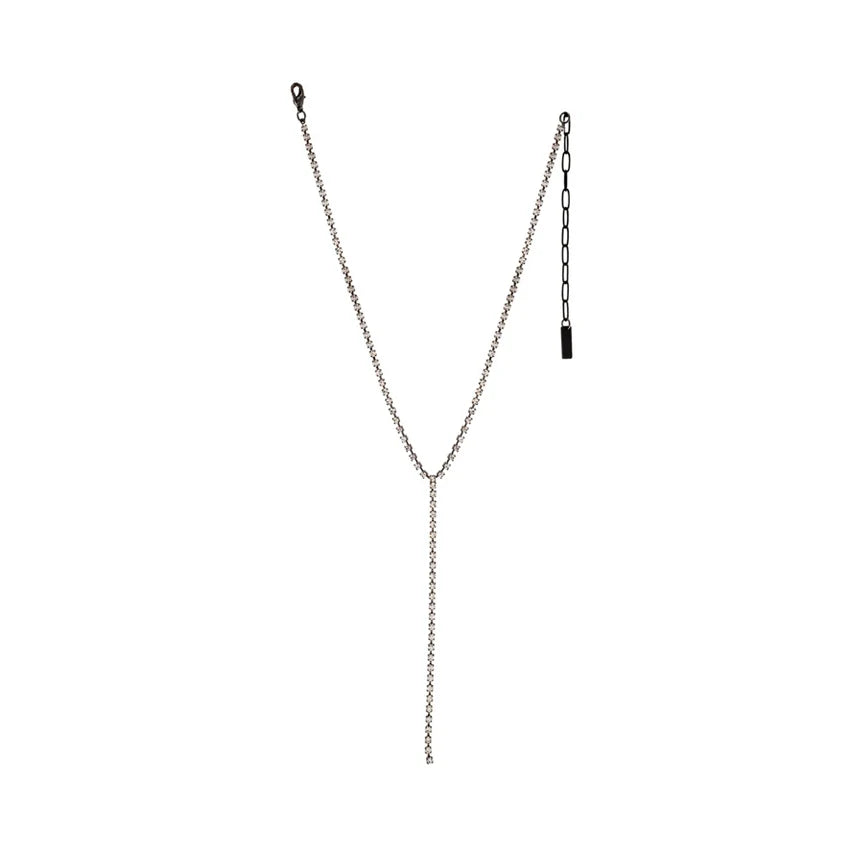 KASSANDRA NECKLACE IN BLACK/CLEAR