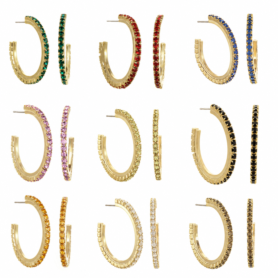 SLIM HOOP EARRINGS
