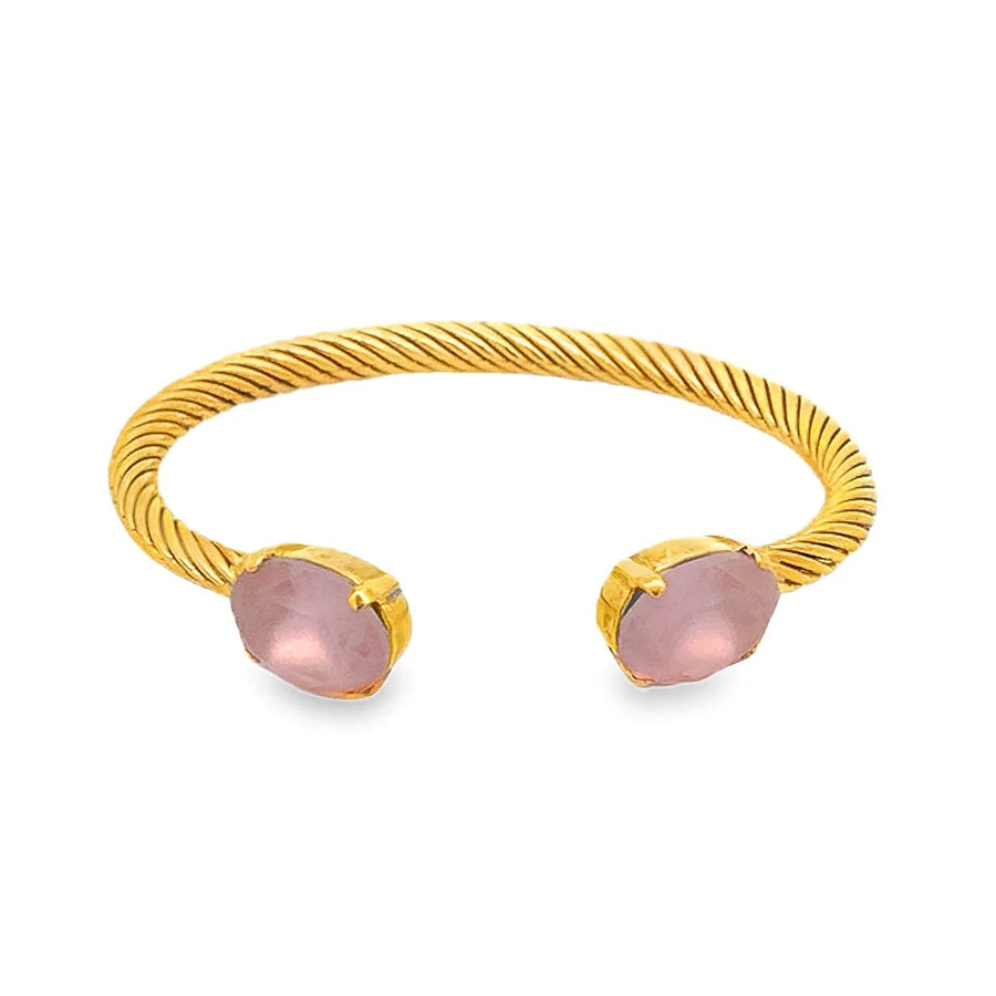 CHARLOTTE CUFF OVAL IN VINTAGE ROSE MATTE