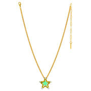 SWEET STAR NECKLACE IN YELLOW/GREEN