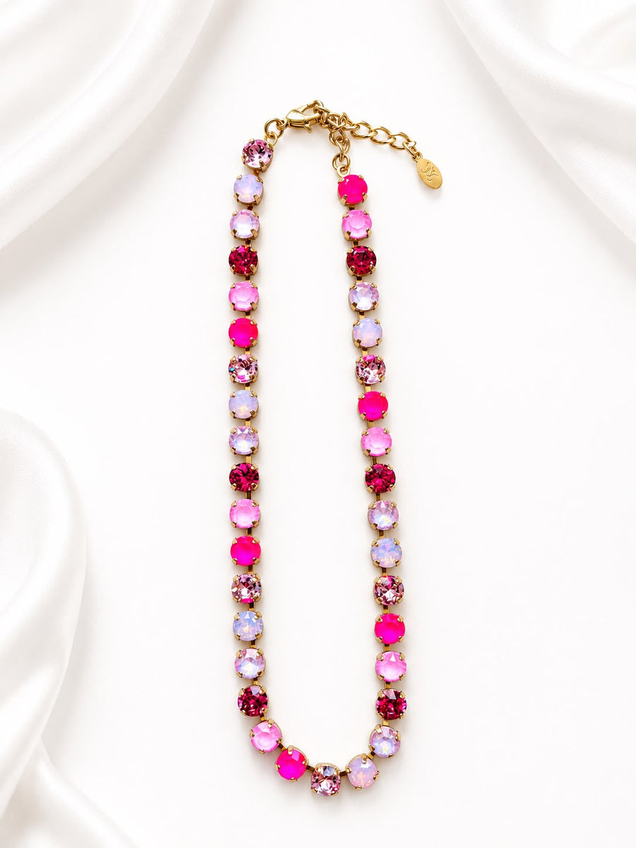 PINK MIX SWAROVSKI NECKLACE
