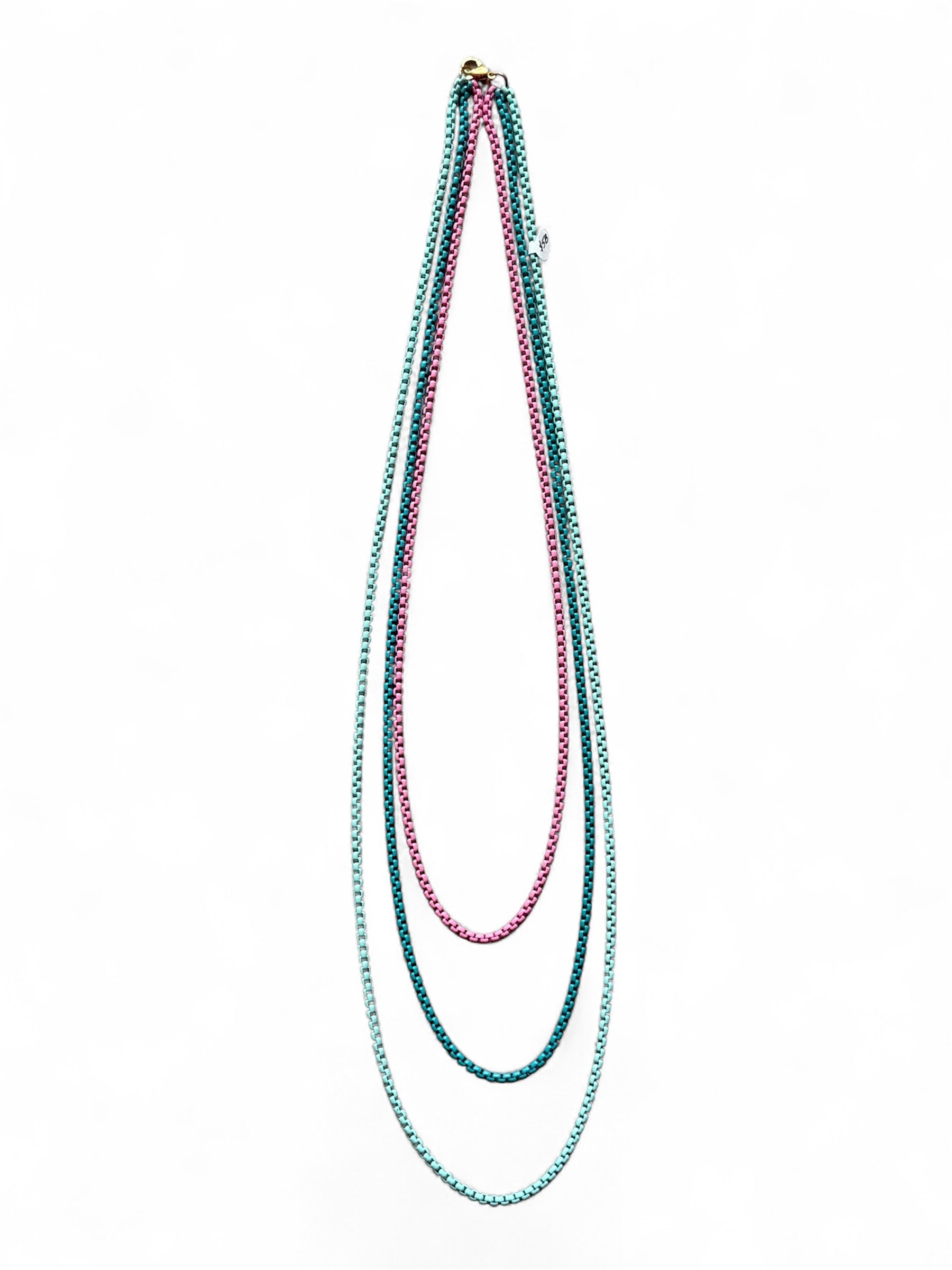 PASTEL COLORS 3- LAYER NECKLACE COLLAB