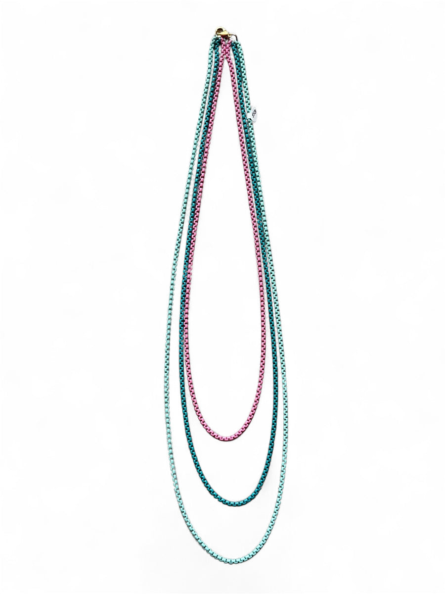 PASTEL COLORS 3- LAYER NECKLACE COLLAB