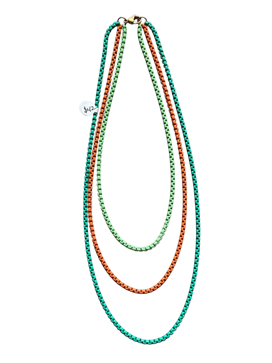 PASTEL COLORS 3- LAYER NECKLACE COLLAB