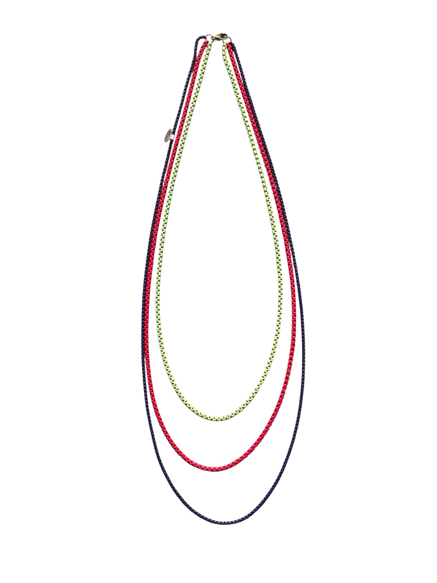 PASTEL COLORS 3-LAYER NECKLACE COLLAB