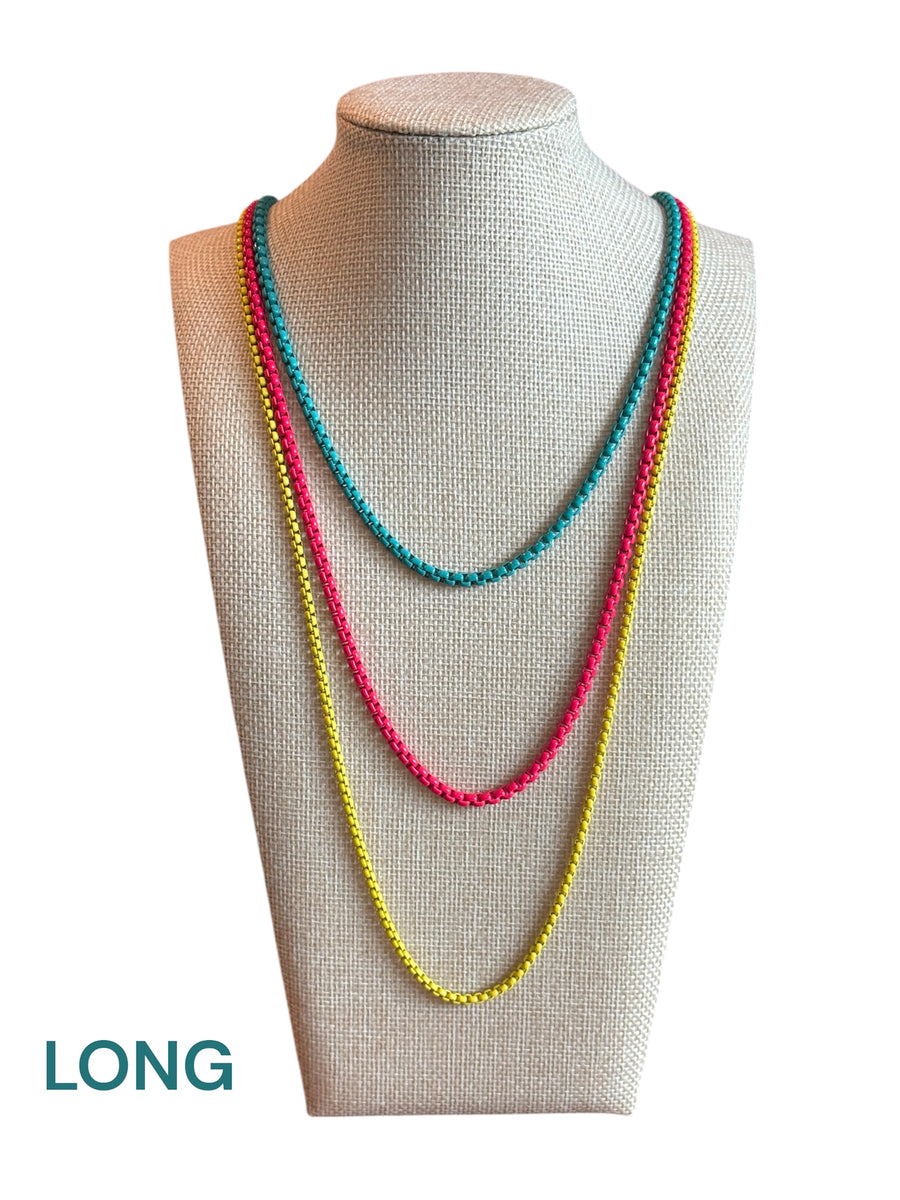 PASTEL COLORS 3-LAYER NECKLACE