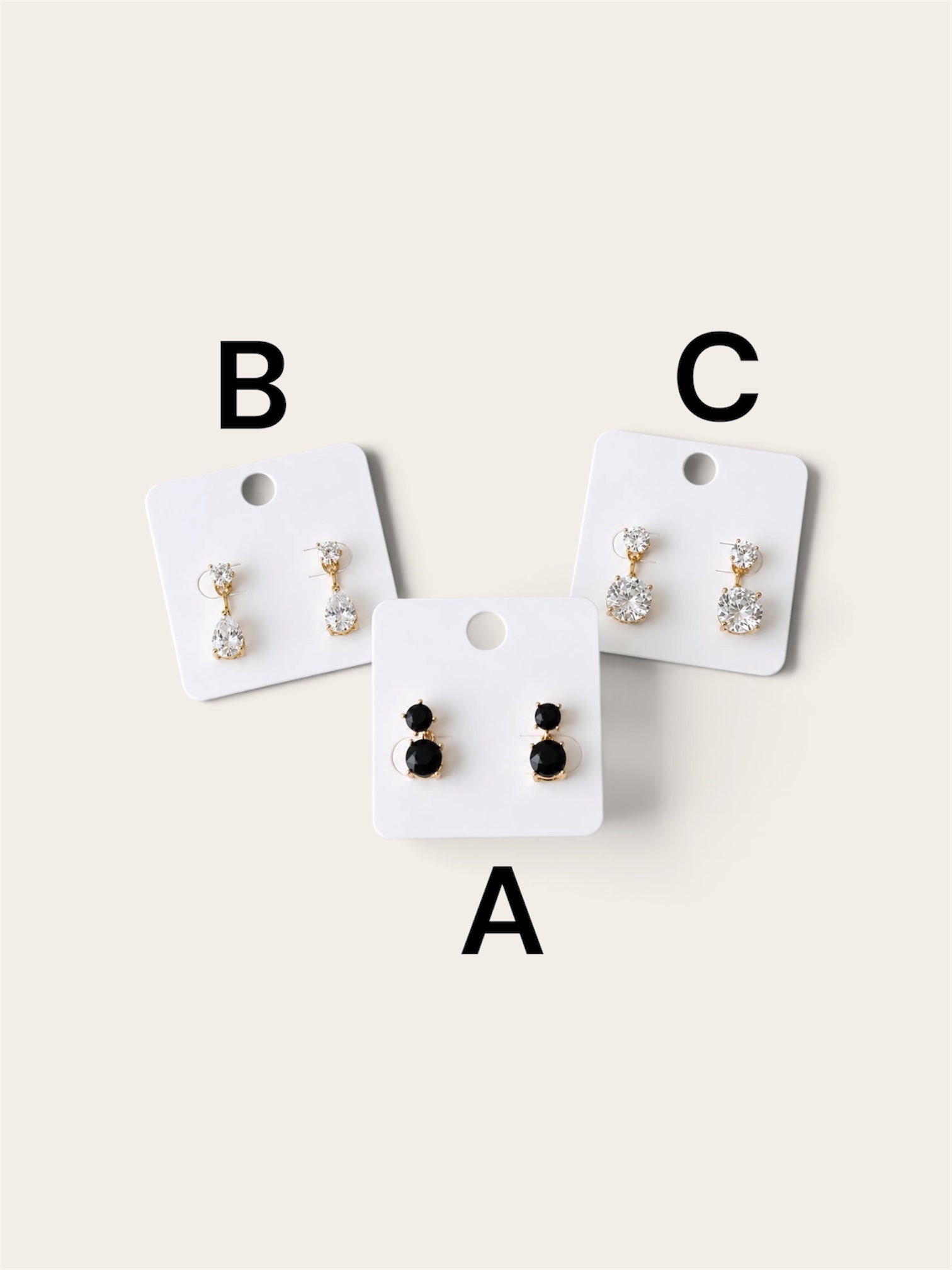 ZIRCONIA DROP EARRINGS