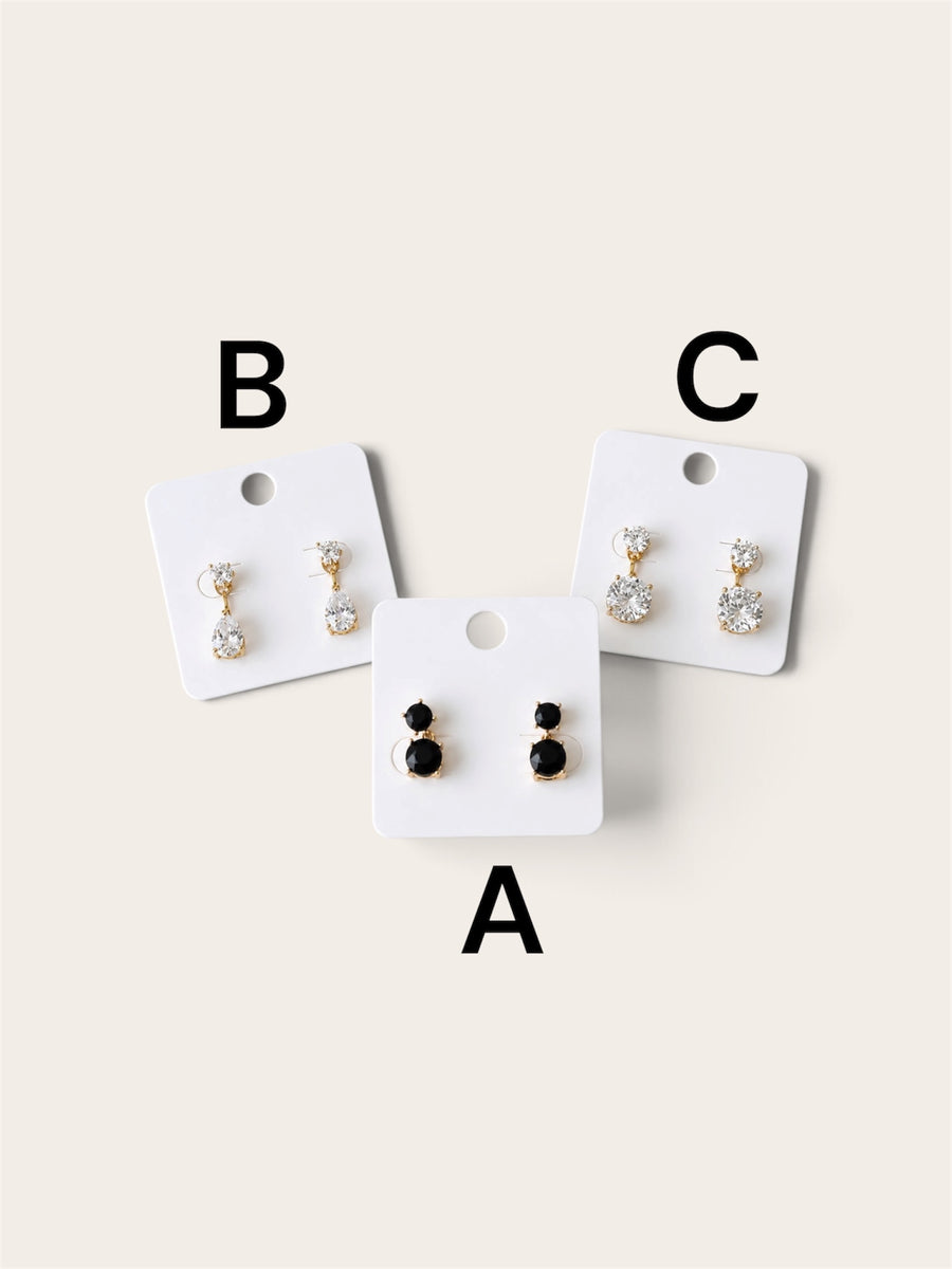 ZIRCONIA DROP EARRINGS