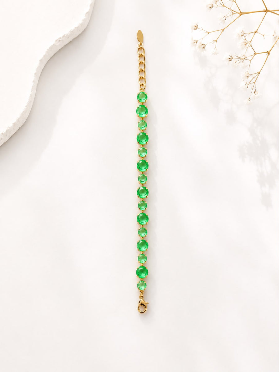 SWAROVSKI PASTEL GREEN BRACELET