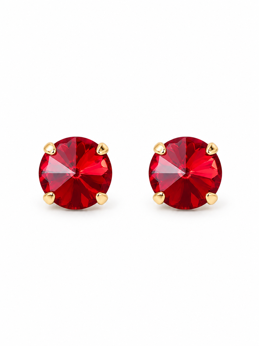 BASIC STUDS IN SCARLET RED