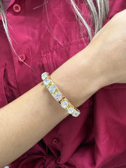 CLEAR SWAROVSKI CUFF BANGLE