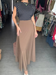 PIA MOCHA MAXI SKIRT