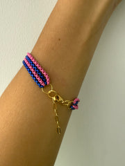 PINK AND BLUE LAYERED BRACELET COLLAB