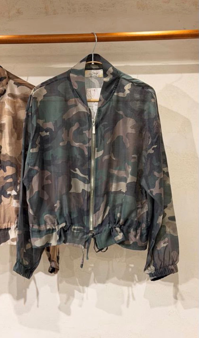 CAMO SHEER JACKET