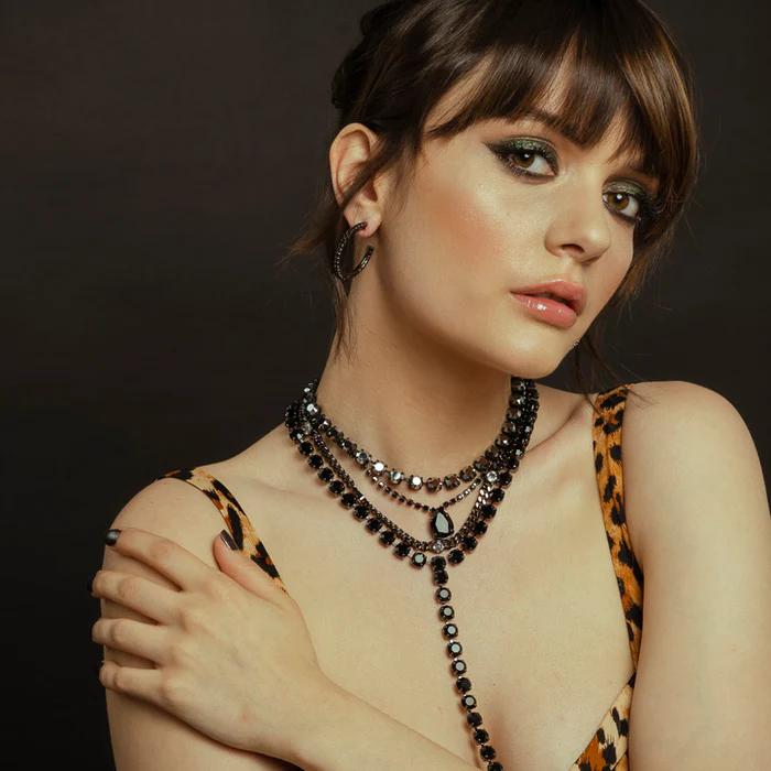 MILLI NECKLACE IN BLACK/BLACK