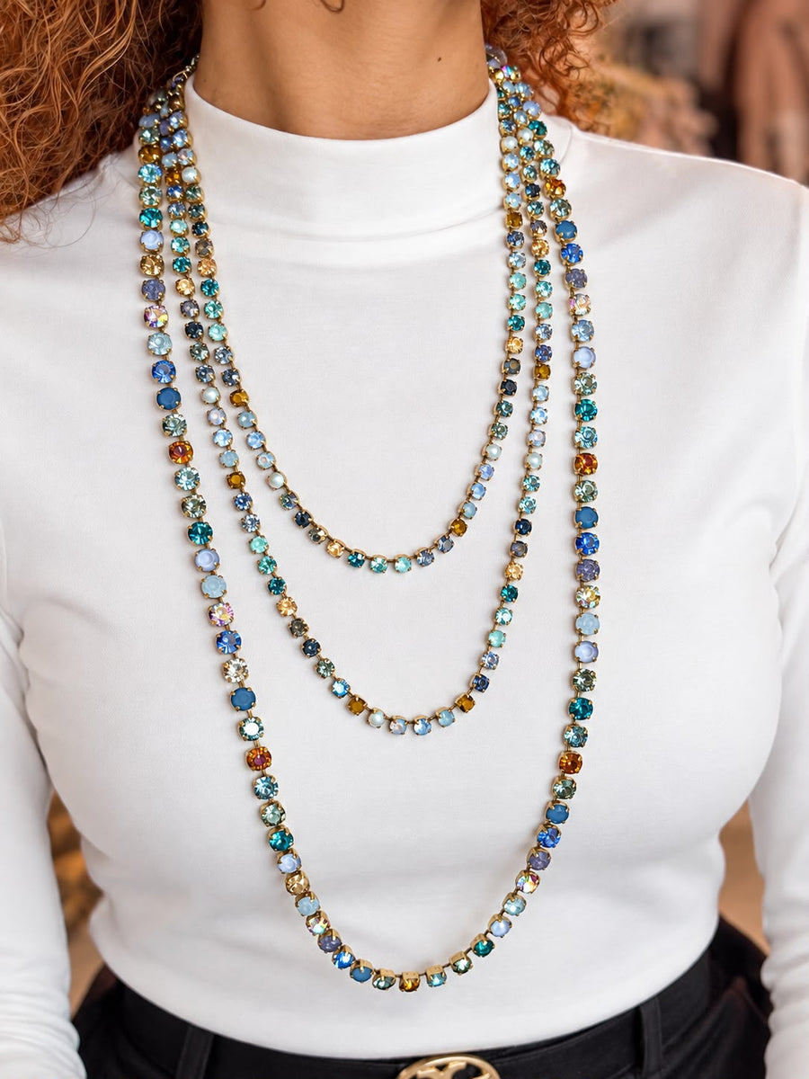 TRIPLE POP NECKLACE IN SKYLIE