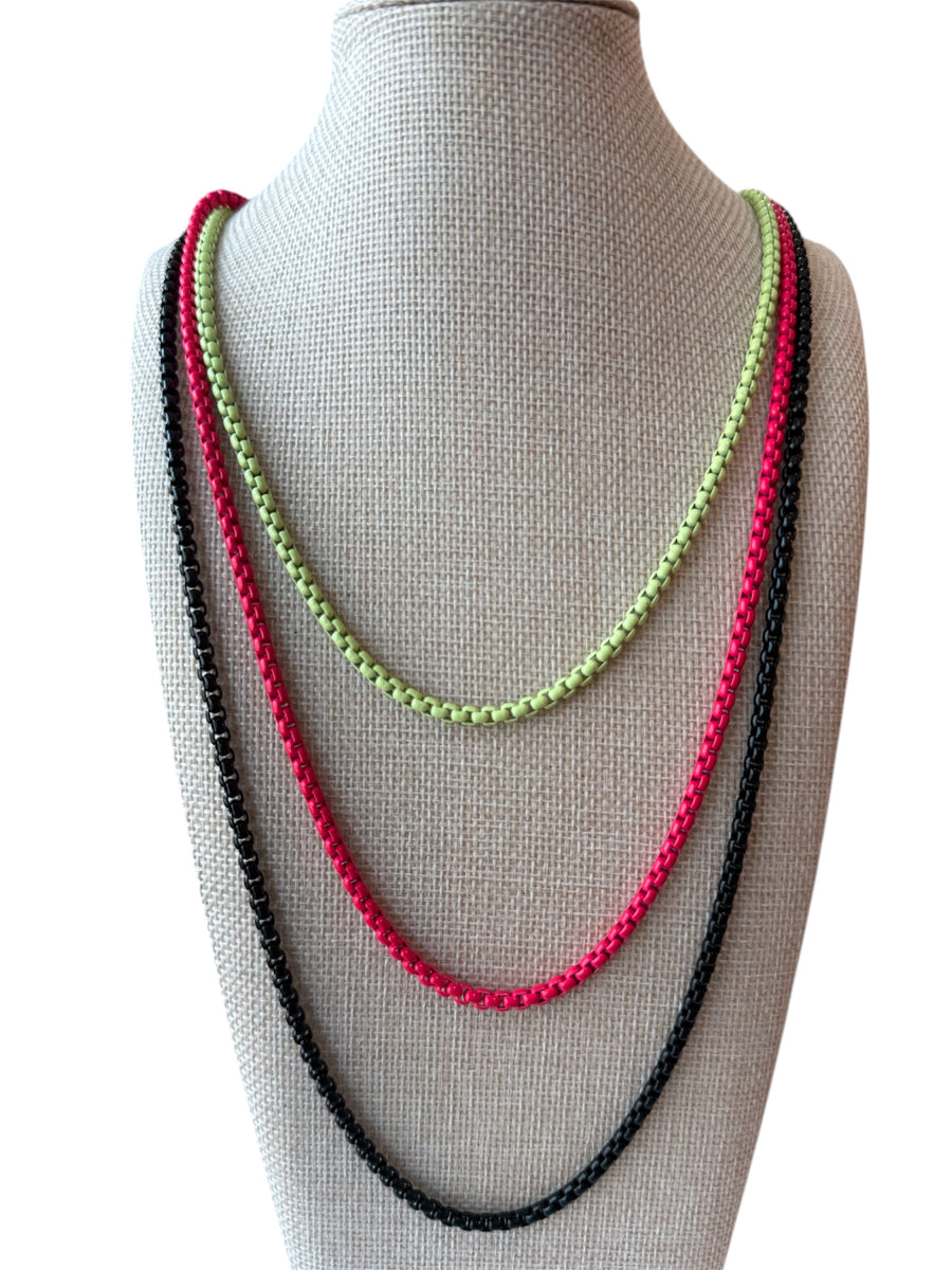 MULTICOLOR 3-LAYERED NECKLACE COLLAB