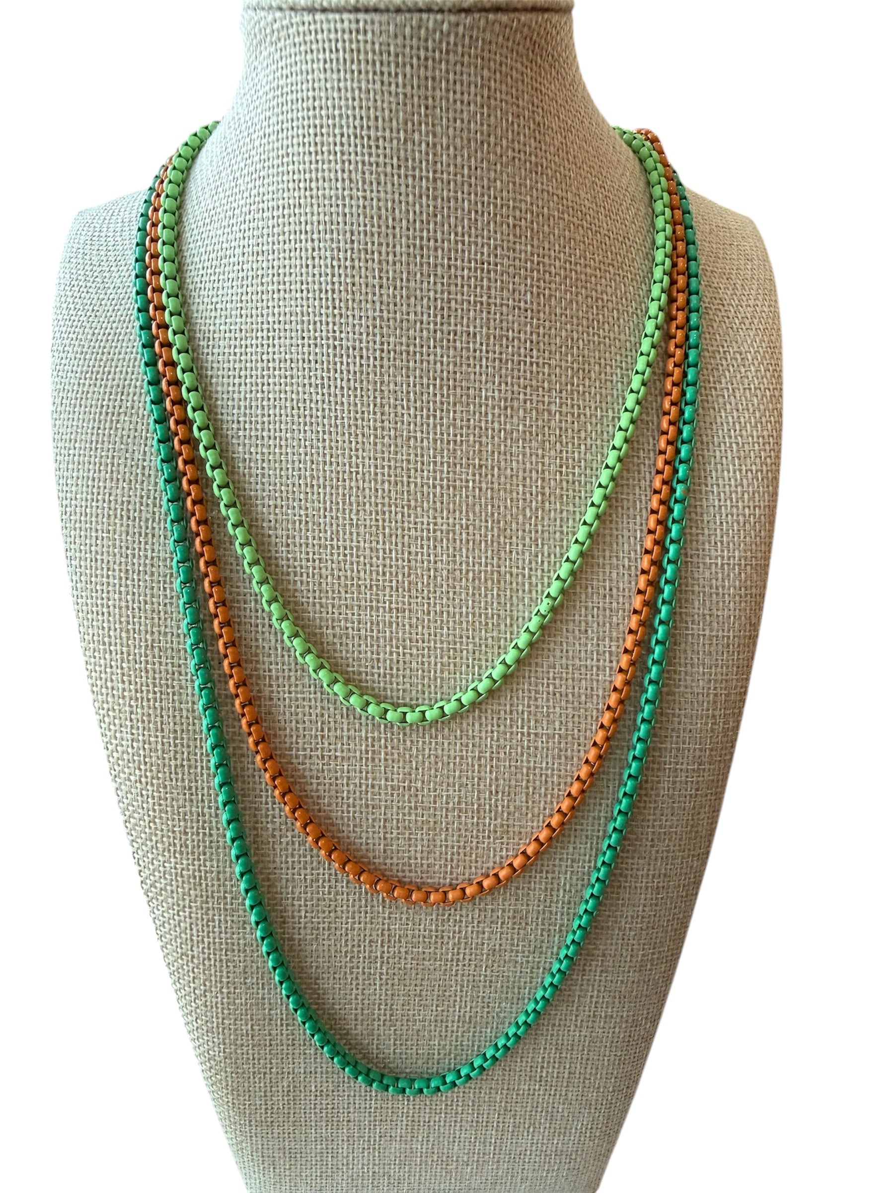 MULTICOLOR 3-LAYERED NECKLACE COLLAB