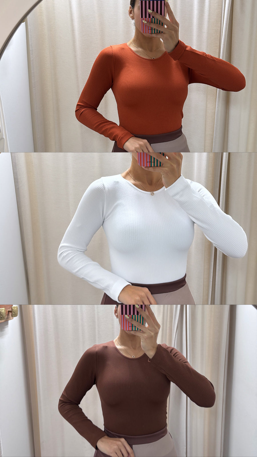 THERMAL SCOOP NECK FLEECE TOP
