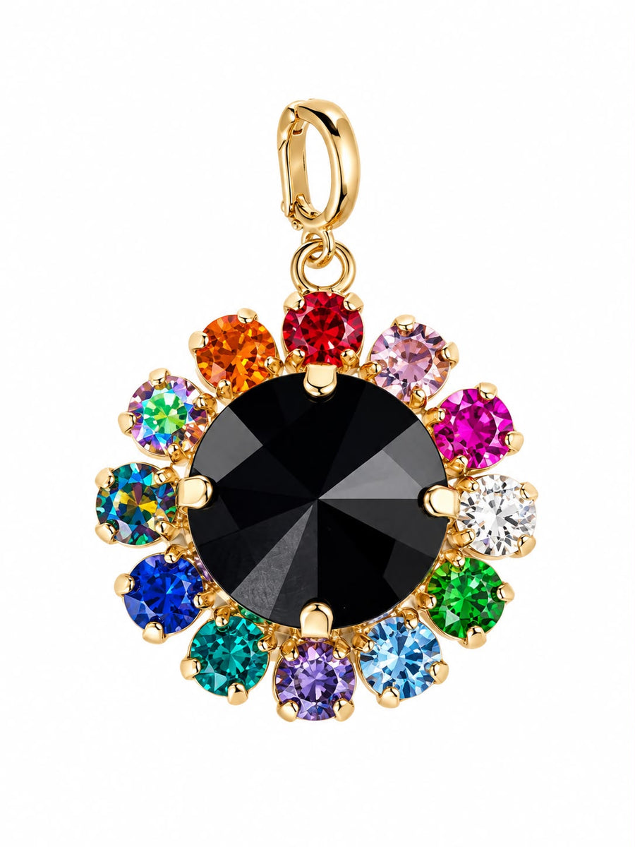 SUNFLOWER BLACK/MULTICOLOR PENDANT