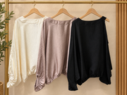 ONE SHOULDER SATIN TOPS