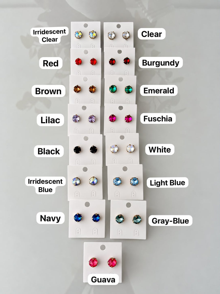 GOLD SWAROVSKI STUDS