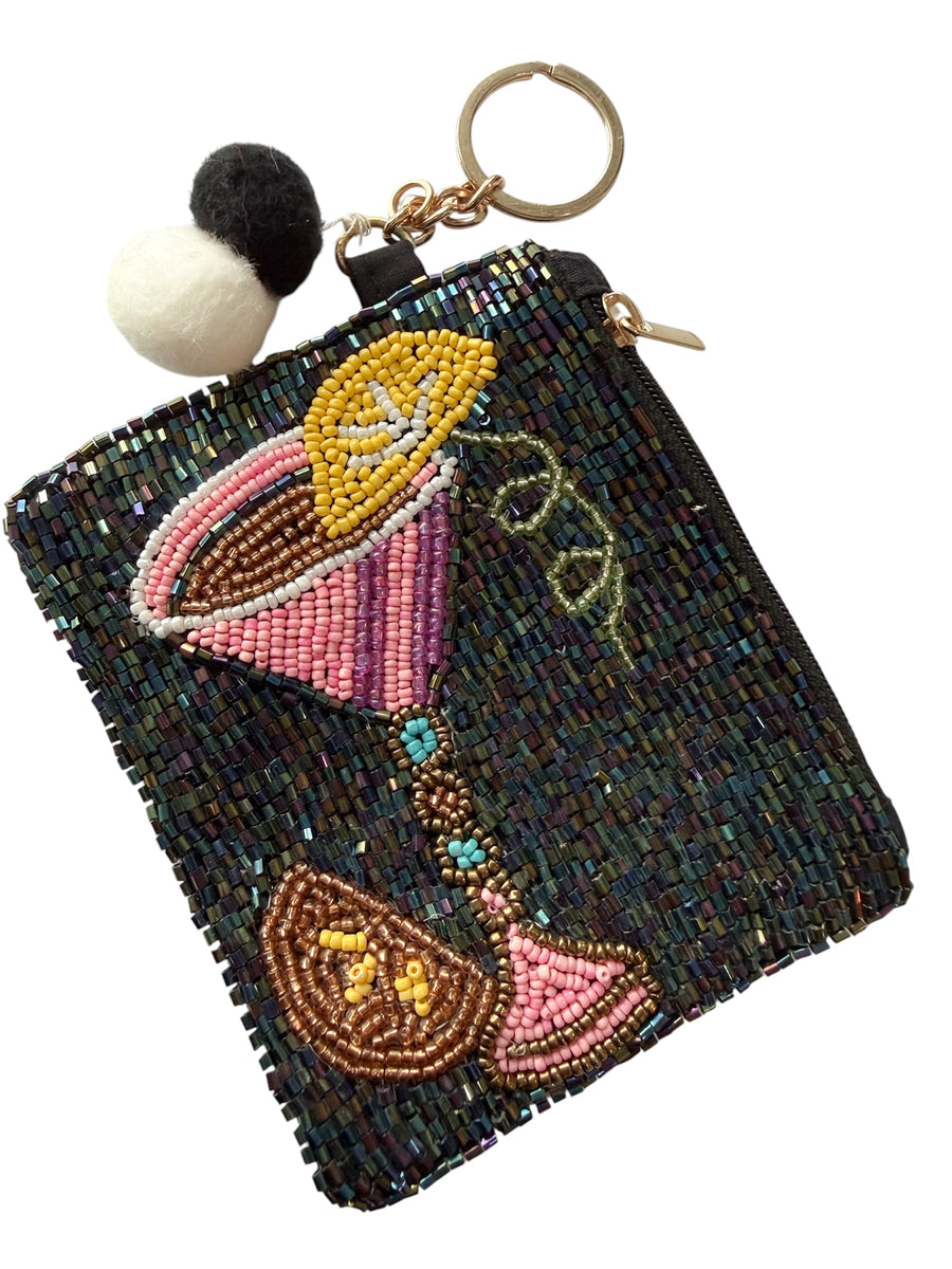 DRINK GLASS COIN BAG