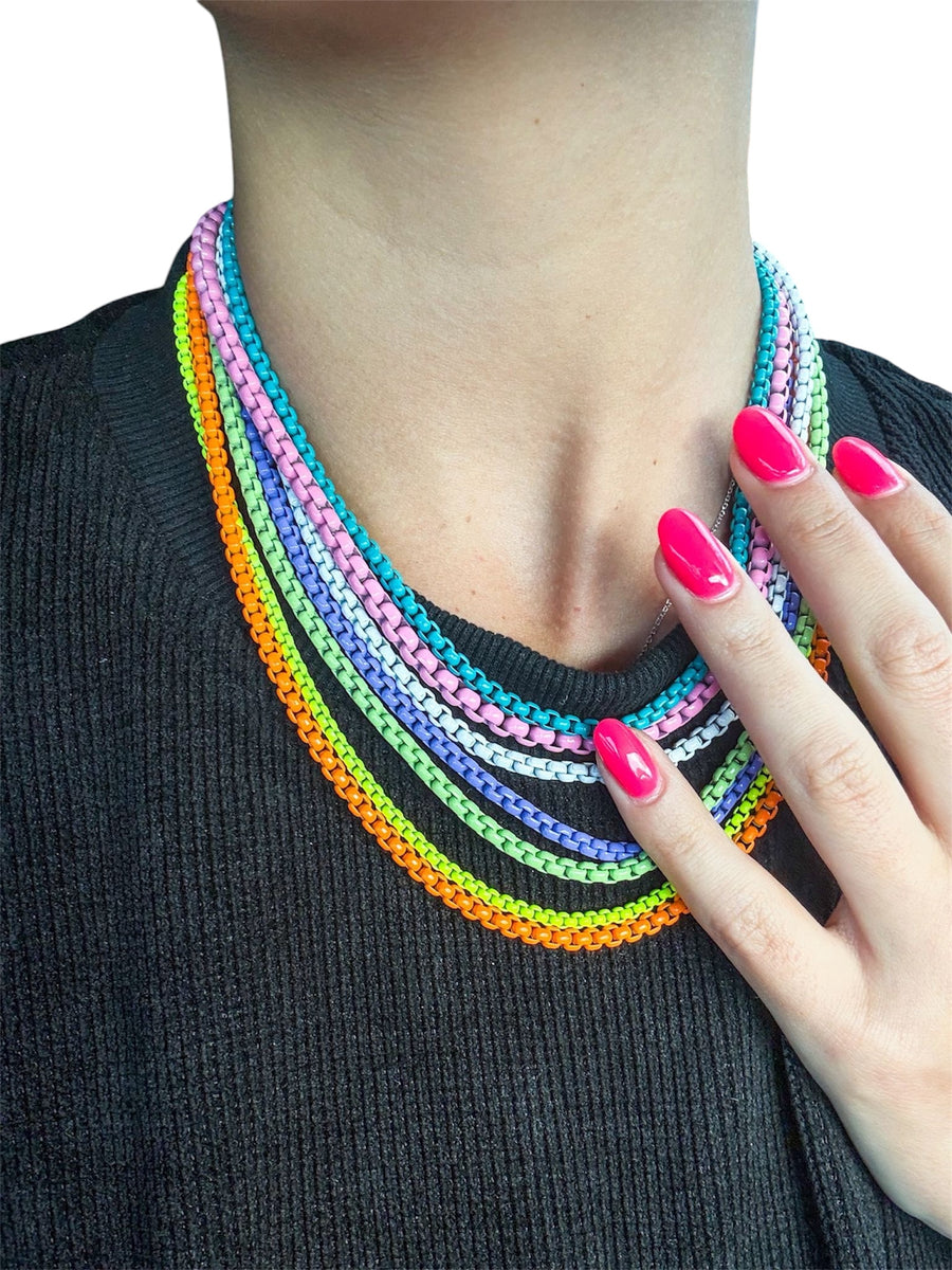 MULTICOLOR 6-LAYERED COLLAB NECKLACE
