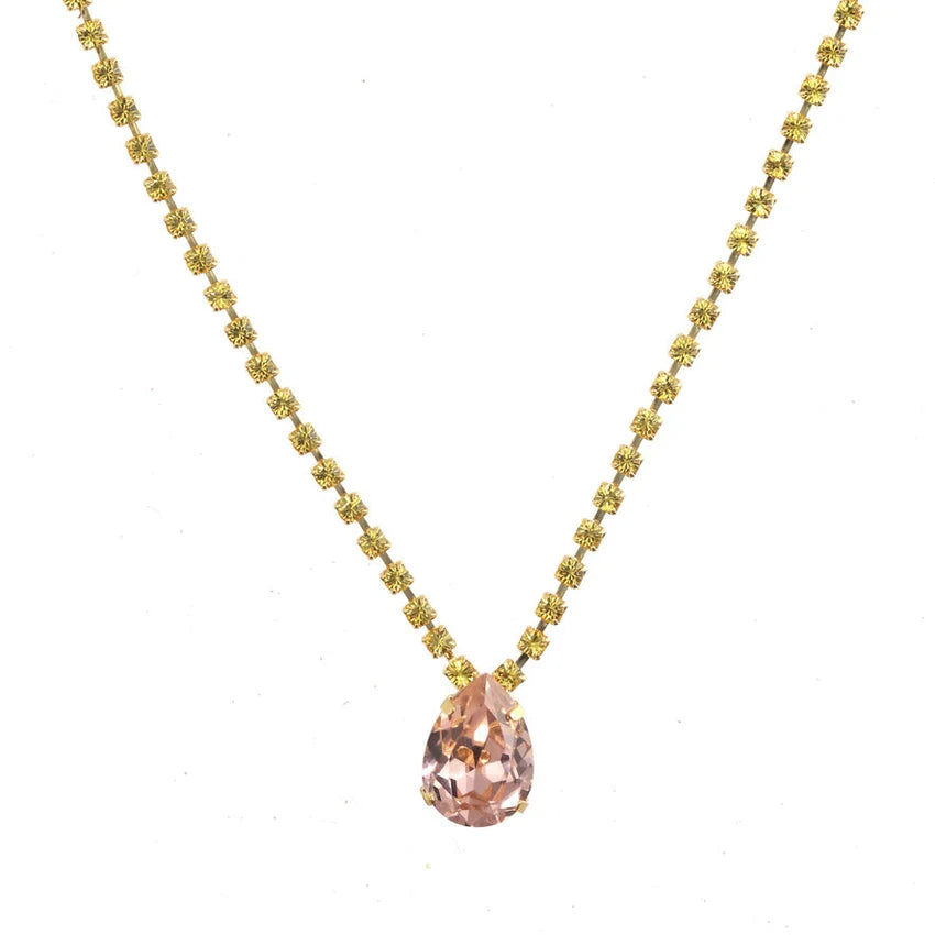 MILLI NECKLACE IN LIGHT AMBER/VINTAGE ROSE