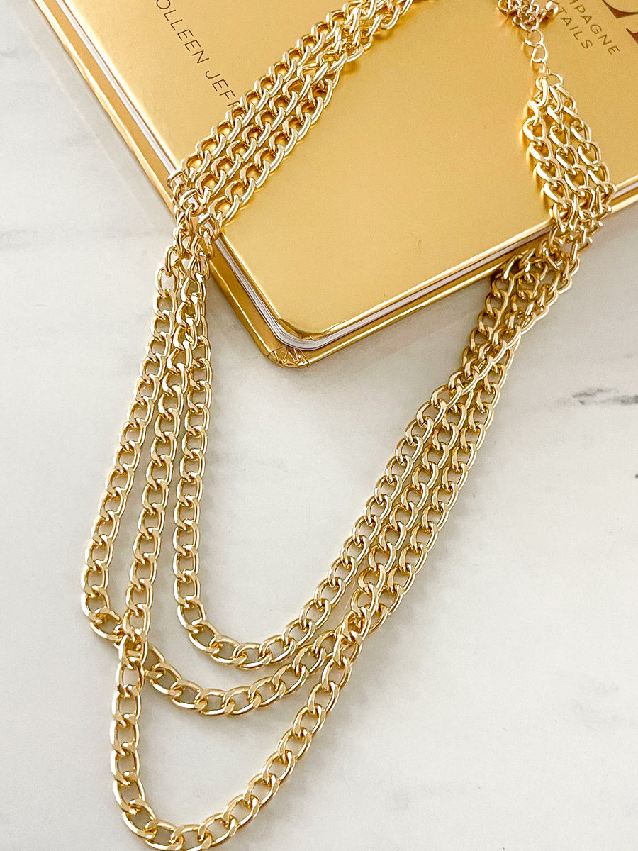 TRIPLE LAYERED NECKLACE