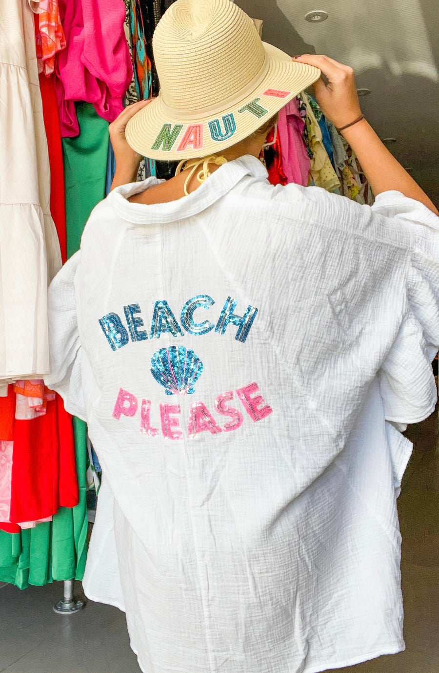 BEACH PLEASE GUAZE DRESS