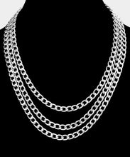 Load image into Gallery viewer, TRIPLE LAYERED NECKLACE

