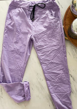 Load image into Gallery viewer, LILAC SOLID COLOR JOGGERS
