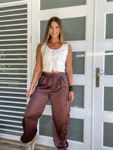 Load image into Gallery viewer, SATIN CARGO JOGGERS
