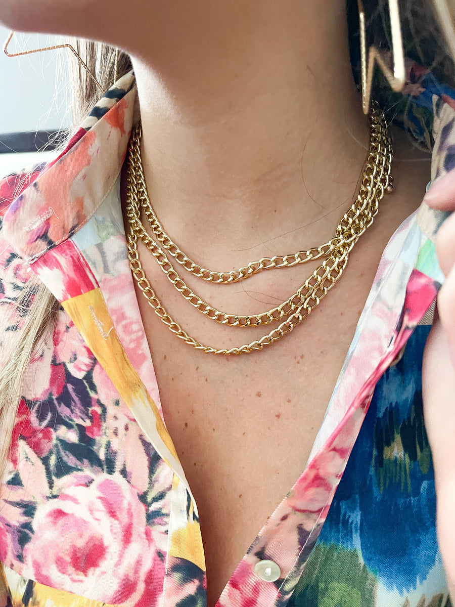 TRIPLE LAYERED NECKLACE