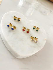 CRYSTAL EAR STUD EARRINGS