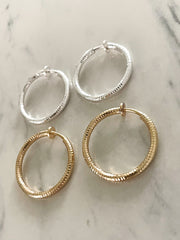 HYPOALLERGENIC METAL CLIP ON EARRINGS