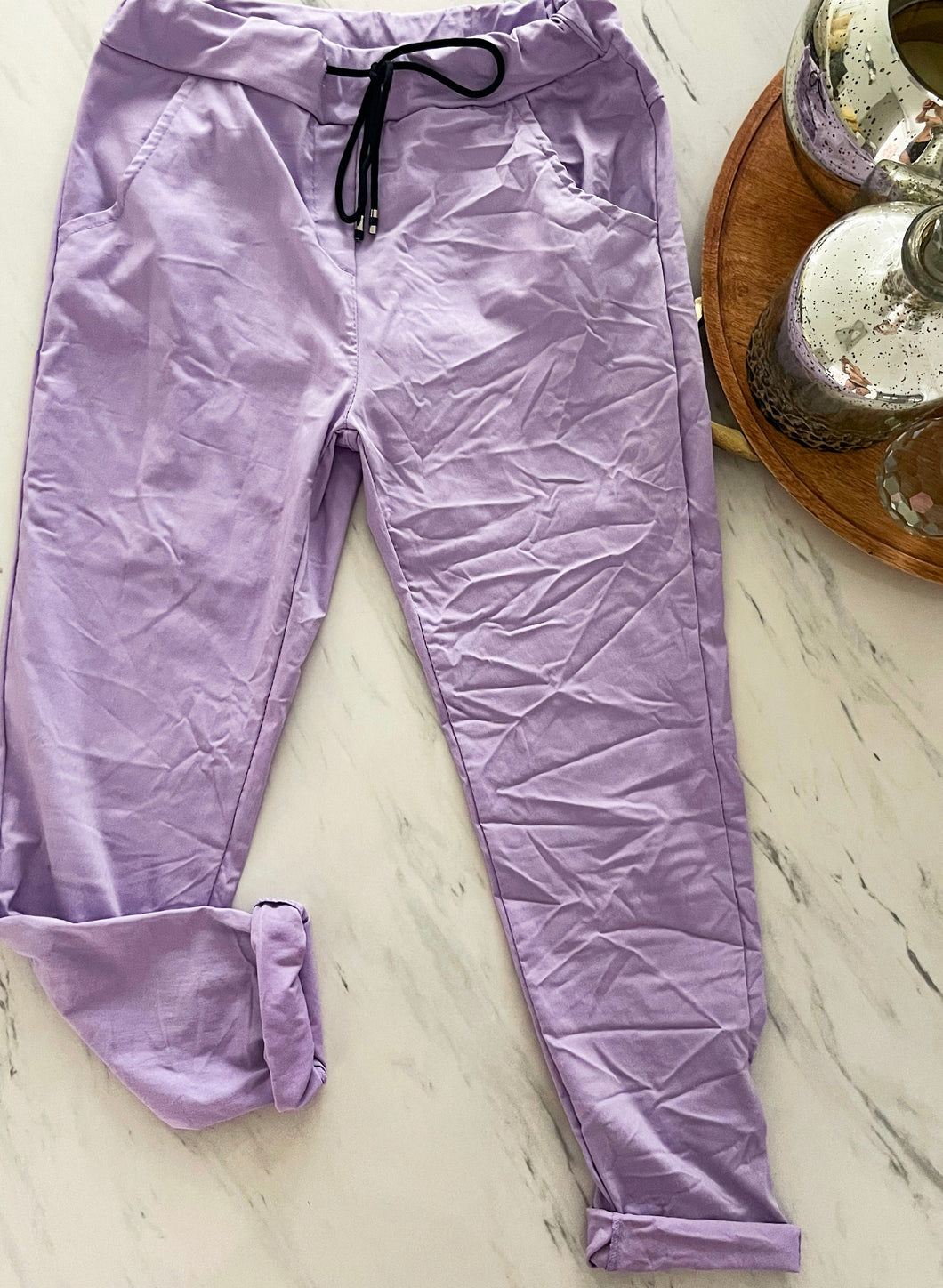 LILAC SOLID COLOR JOGGERS