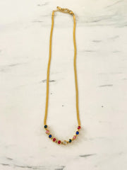 MULTICOLOR CRYSTAL NECKLACE