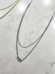 D-CHAIN DELICATE LAYERED NECKLACE