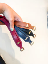 Load image into Gallery viewer, FAUX LEATHER BELT BUCKLE BRACELET
