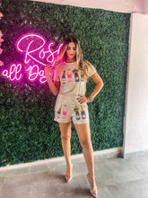 Load image into Gallery viewer, CHAMPAGNE POP&#39;EM SEQUIN SHORTS

