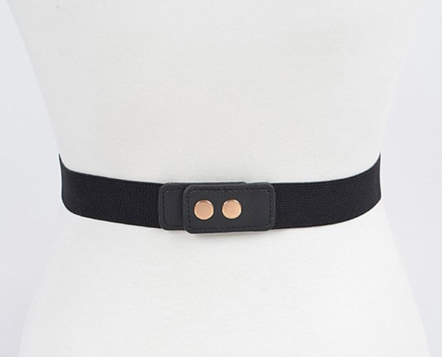 BLACK CHAIN BELT *PLUS SIZE*