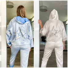 Load image into Gallery viewer, SEQUIN STAR HOODIE JACKET

