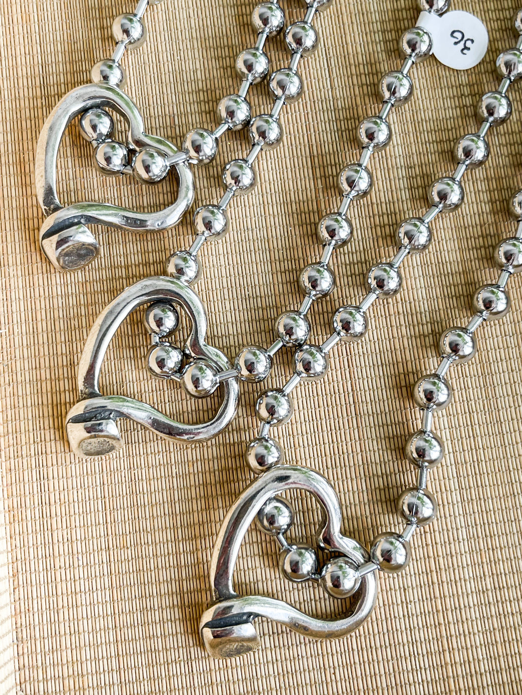 SILVER HEART NECKLACE