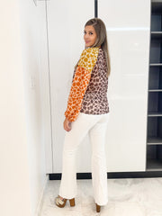TRICOLOR PRINT TOP