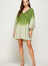 Load image into Gallery viewer, SAGE/OLIVE OMBRE DRESS
