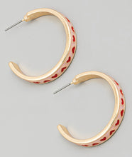 Cargar imagen en el visor de la galería, PINK RED HEARTS EARRINGS
